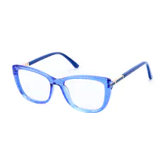 Cat-eye Transparent Blue Eyeglasses