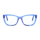 Cat-eye Transparent Blue Eyeglasses