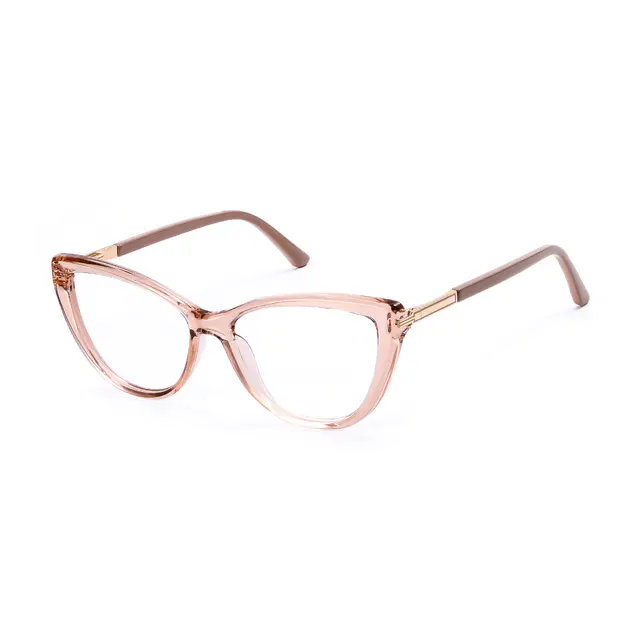 Car-eye Transparent Pink Eyeglasses