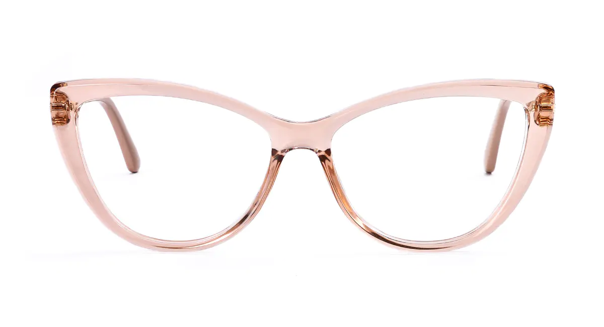 Car-eye Transparent Pink Eyeglasses