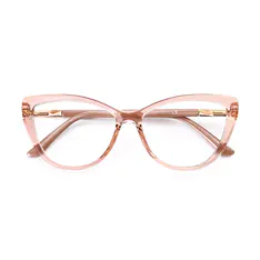 Car-eye Transparent Pink Eyeglasses