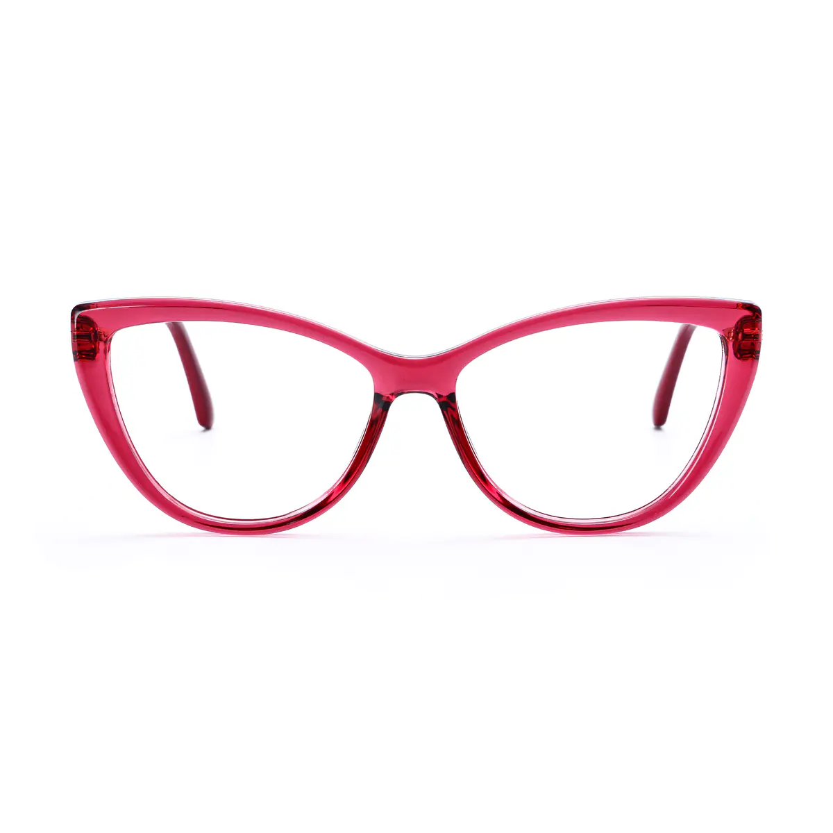 Car-eye Transparent Red Eyeglasses
