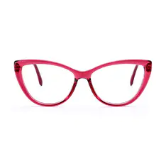 Car-eye Transparent Red Eyeglasses