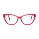 Car-eye Transparent Red Eyeglasses