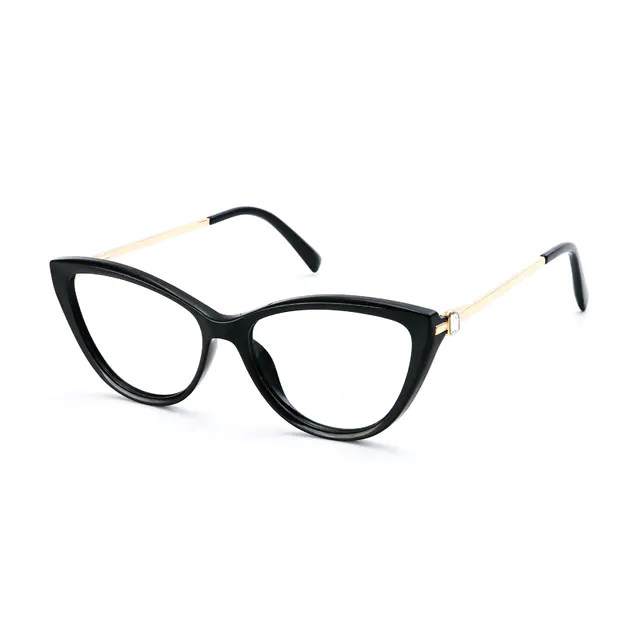 Cat-eye  Black Eyeglasses