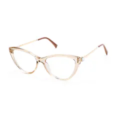 Cat-eye Transparent Amber Eyeglasses