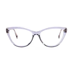 Cat-eye Transparent Purple Eyeglasses