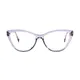 Cat-eye Transparent Purple Eyeglasses