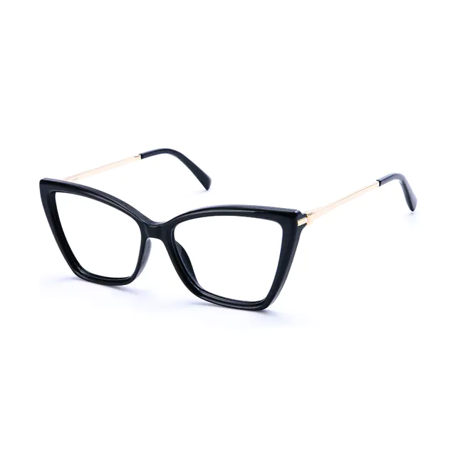 Cat-eye  Black Eyeglasses