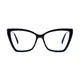 Cat-eye  Black Eyeglasses