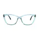 Cat-eye Transparent Green Eyeglasses