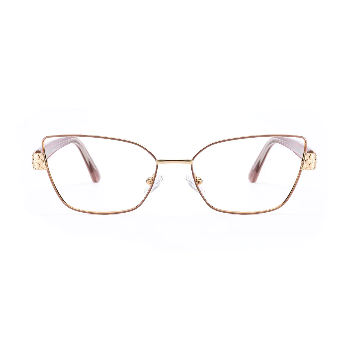 Rctangle Pink/Gold Eyeglasses