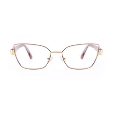 Rctangle Pink/Gold Eyeglasses