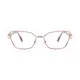 Rctangle Pink/Gold Eyeglasses