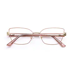 Rctangle Pink/Gold Eyeglasses