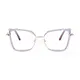 Cat-eye Transparent Gray Eyeglasses