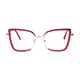 Cat-eye Transparent Red Eyeglasses