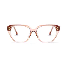 Cat-eye Transparent Brown Eyeglasses
