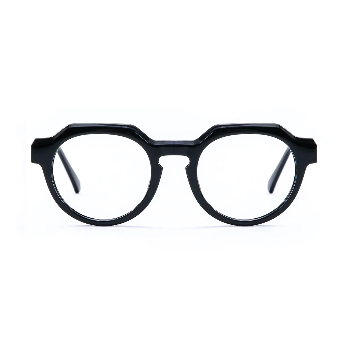 Oval Black Eyeglasses