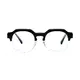 Oval Black/Clear Eyeglasses