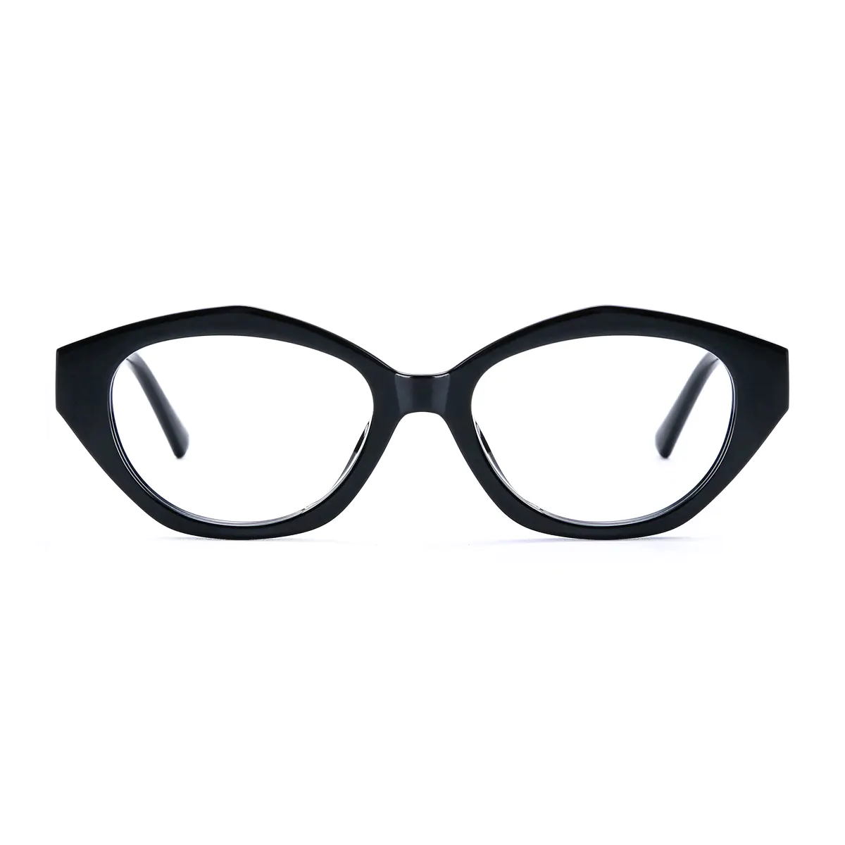 Oval  Black Eyeglasses
