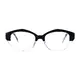 Oval Black/Clear Eyeglasses