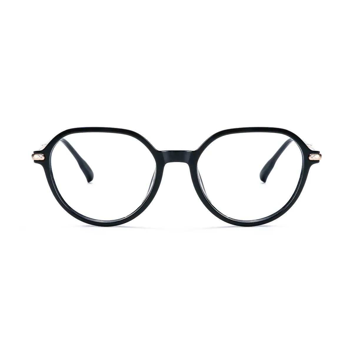 Oval Black Eyeglasses