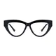 Oval Black Eyeglasses