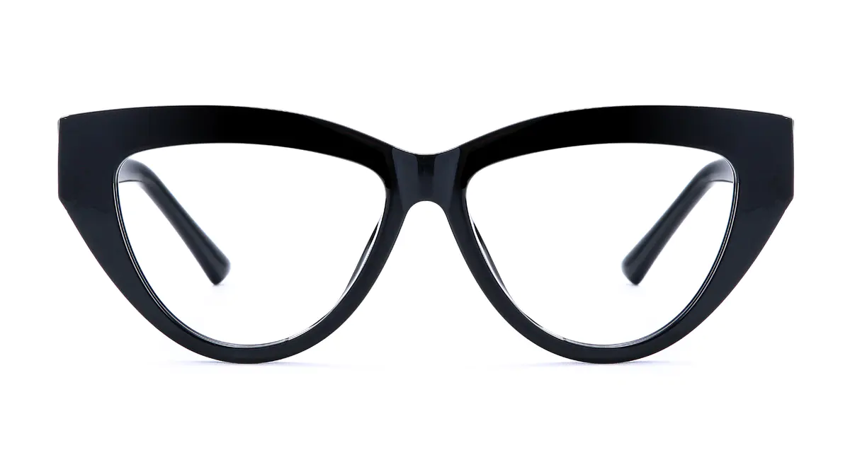 Oval Black Eyeglasses