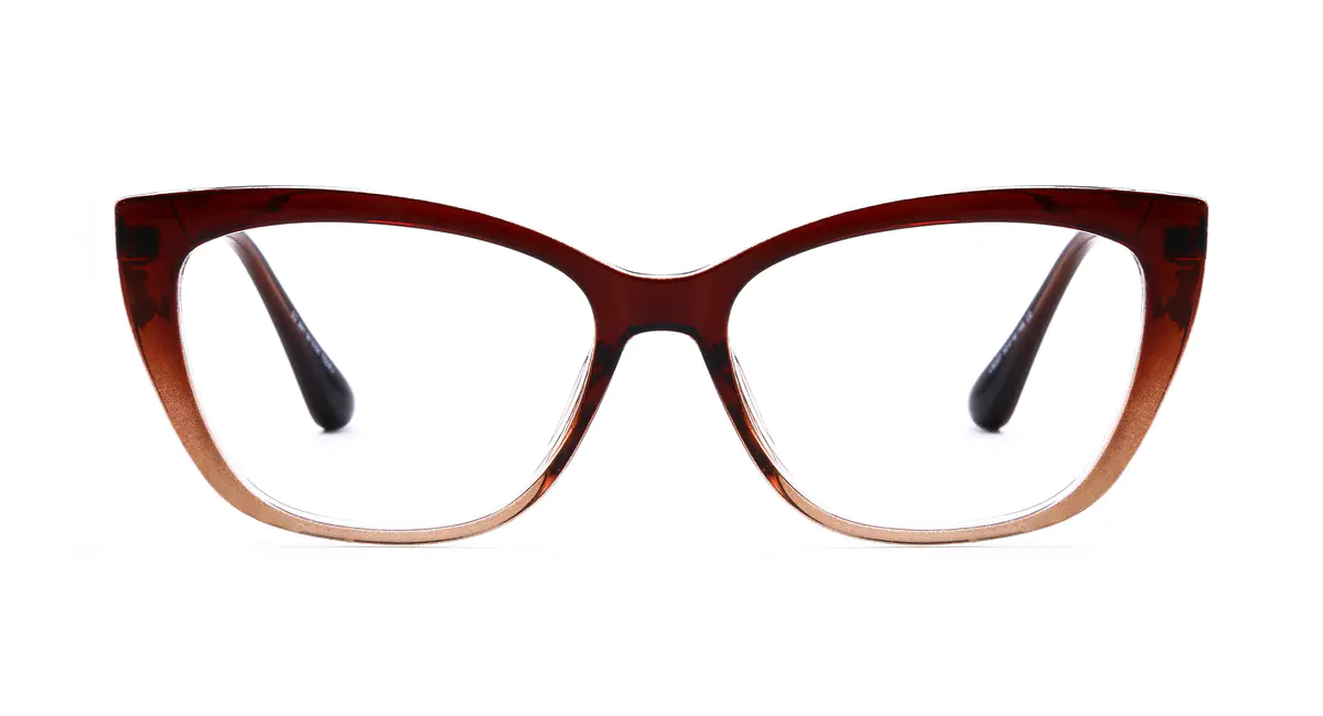 Cat-eye Brown Eyeglasses