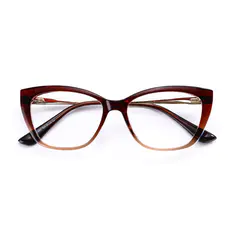 Square Brown Eyeglasses