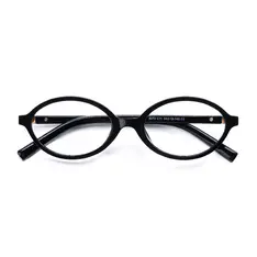 Oval Black Eyeglasses