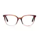 Round Transparent Brown Eyeglasses