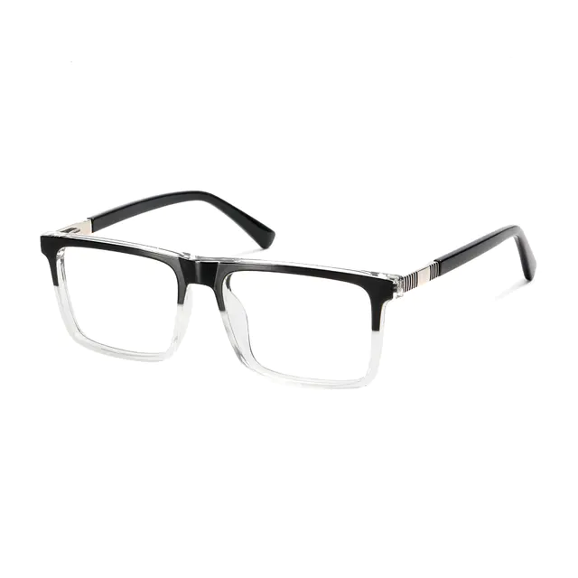 Rectangle Black/Clear Eyeglasses