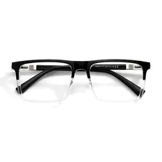 Rectangle Black/Clear Eyeglasses
