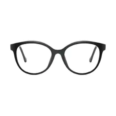 Oval Black Eyeglasses