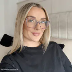 Rectangle Transparent Brown Eyeglasses