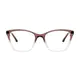 Geometric Transparent Gray Eyeglasses