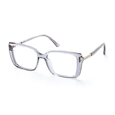 Rectangle Transparent Gray Eyeglasses