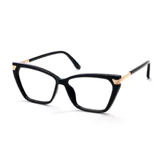Geometric Black Eyeglasses