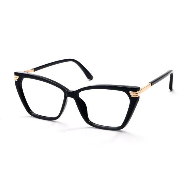 Geometric Black Eyeglasses