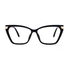 Geometric Black Eyeglasses