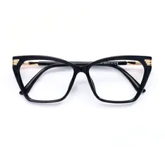Geometric Black Eyeglasses