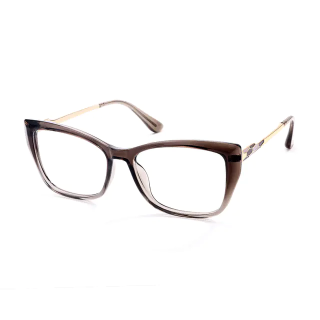 Square Transparent BrownEyeglasses