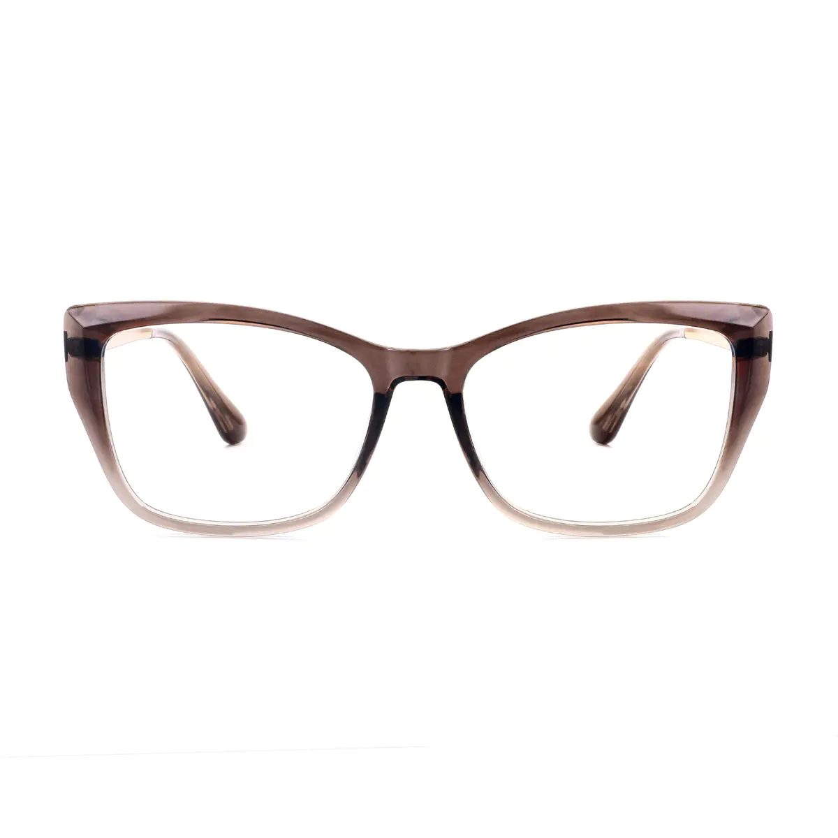Square Transparent BrownEyeglasses