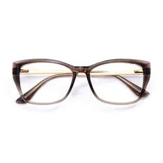 Square Transparent BrownEyeglasses