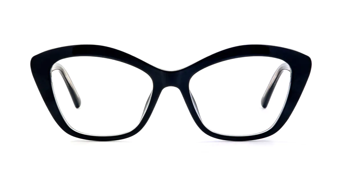 Geometric Black Eyeglasses