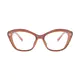 Geometric Light Brown Eyeglasses