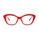 Geometric Red Eyeglasses