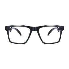 Square Matte Black Sport Eyeglasses